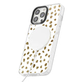 Gold Look on White Dalmatian Polka Dot Spots