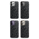 Dark Animal Print Pattern Large Leopard