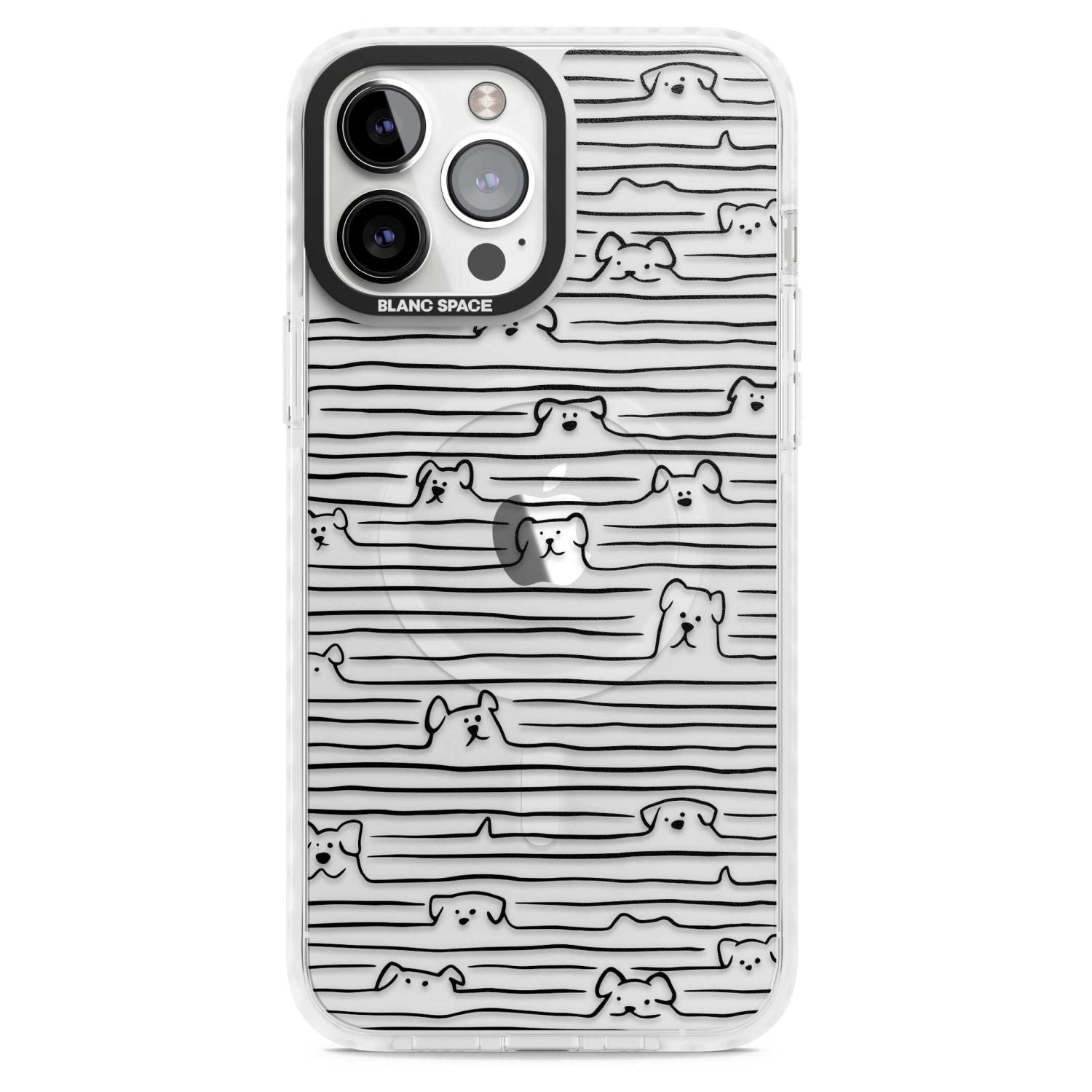 Dog Line Art Black