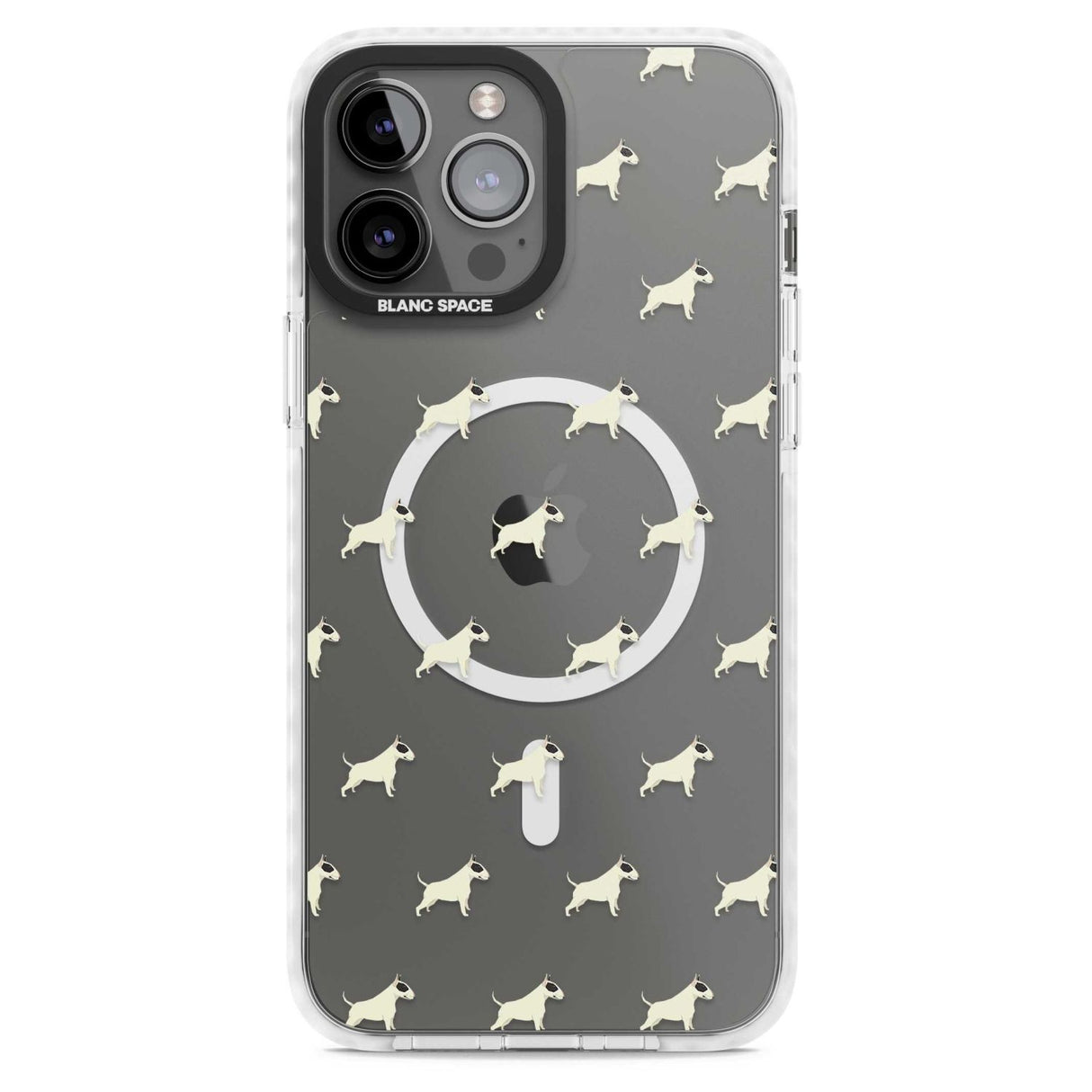 Bull Terrier Dog Pattern Clear