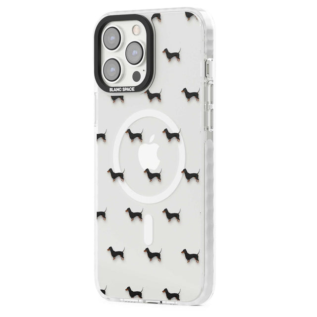 Dachshund Dog Pattern Clear