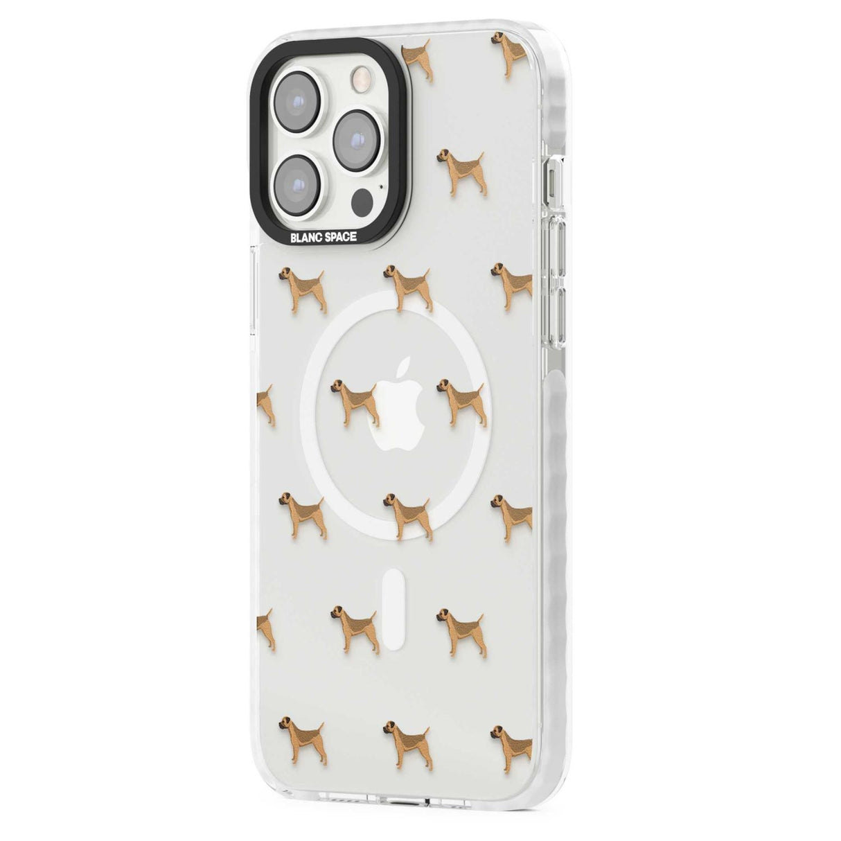 Border Terrier Dog Pattern Clear