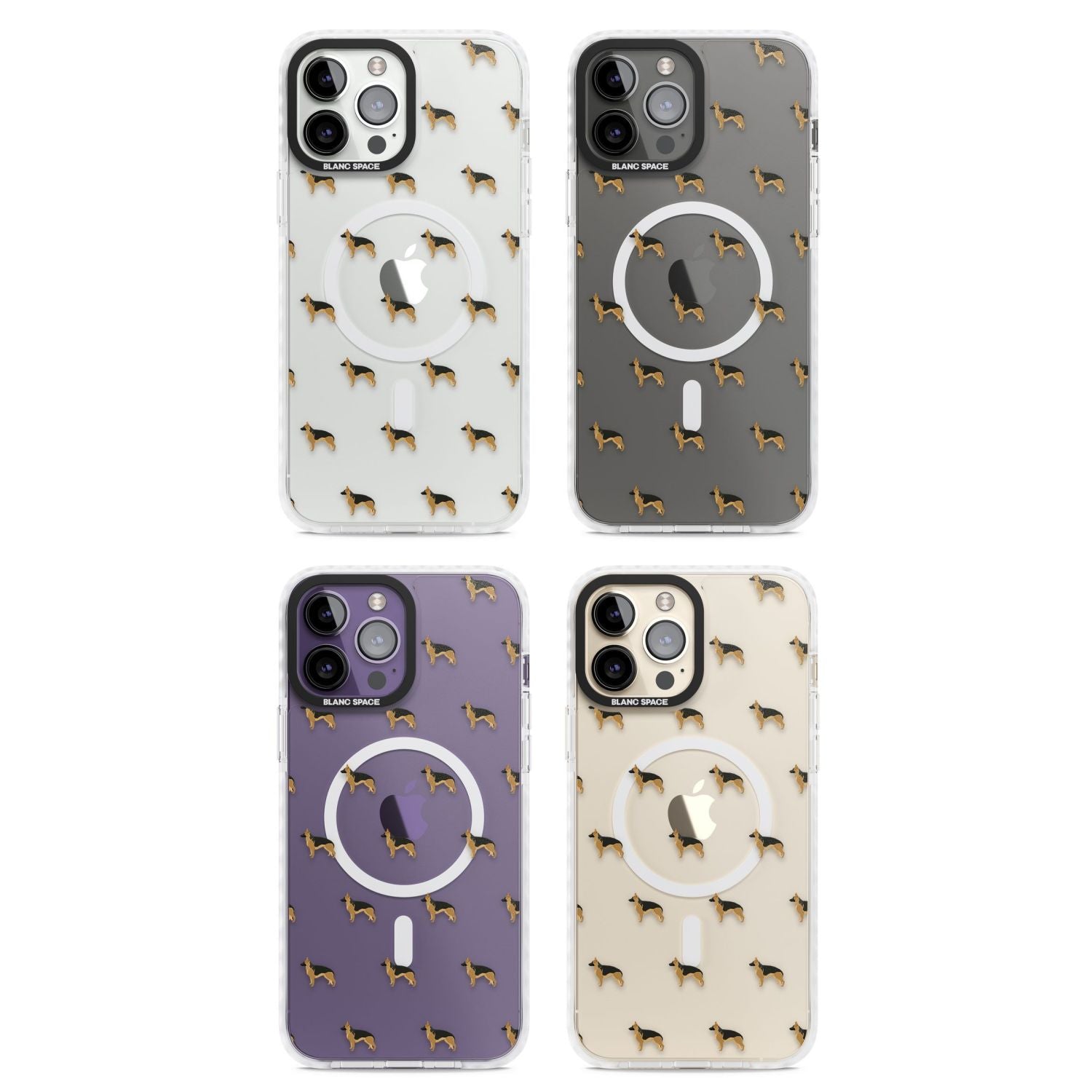 German Shepherd Pattern Clear