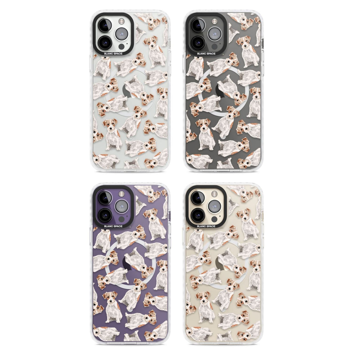 Wirehaired Jack Russell Watercolour Dog Pattern