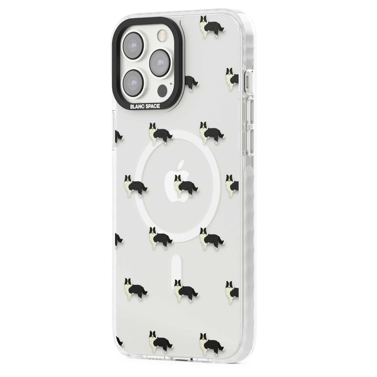 Border Collie Dog Pattern Clear