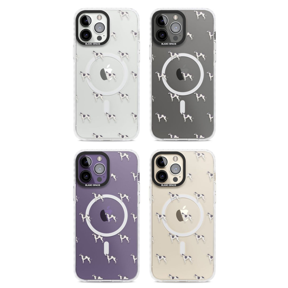 Greyhound Dog Pattern Clear