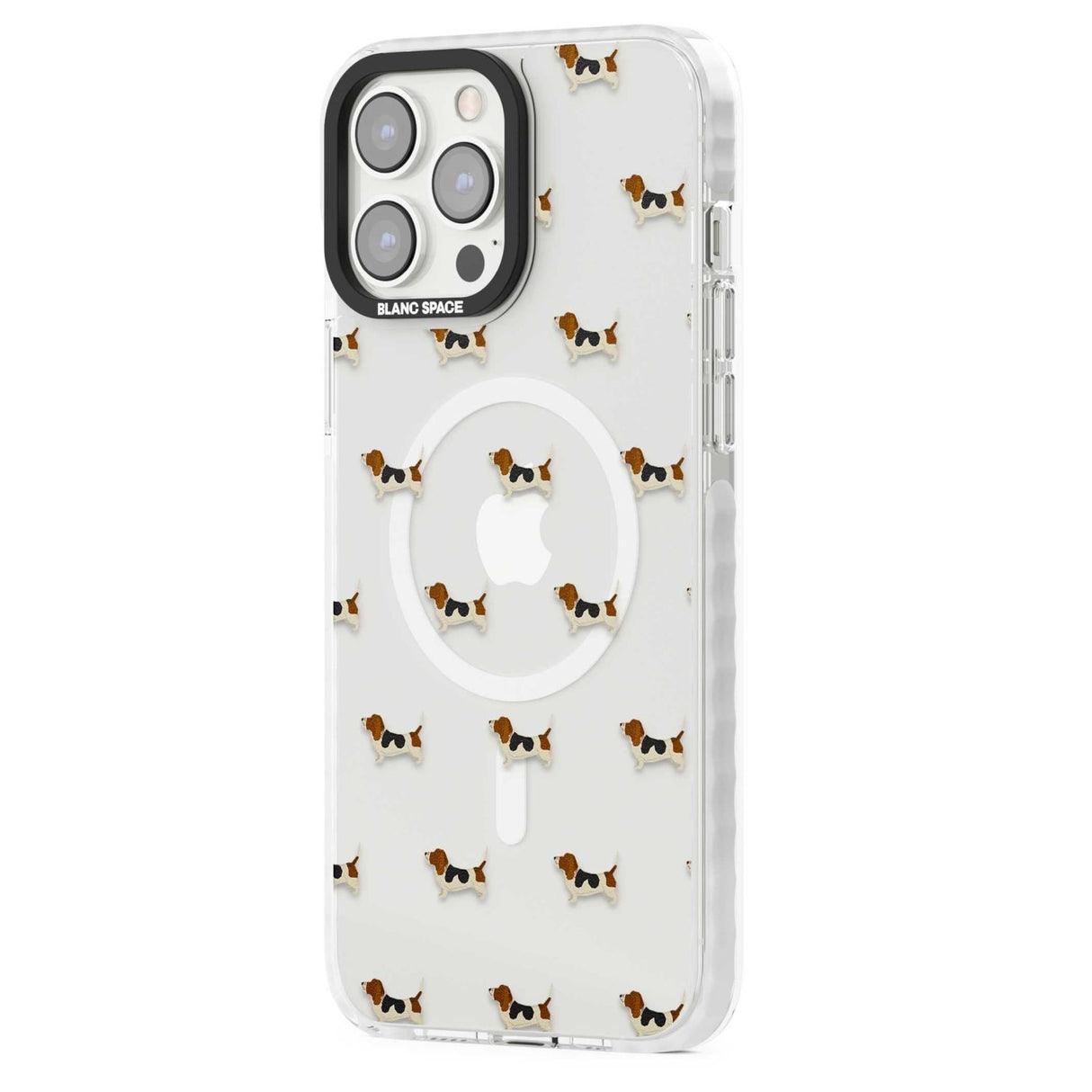 Basset Hound Dog Pattern Clear