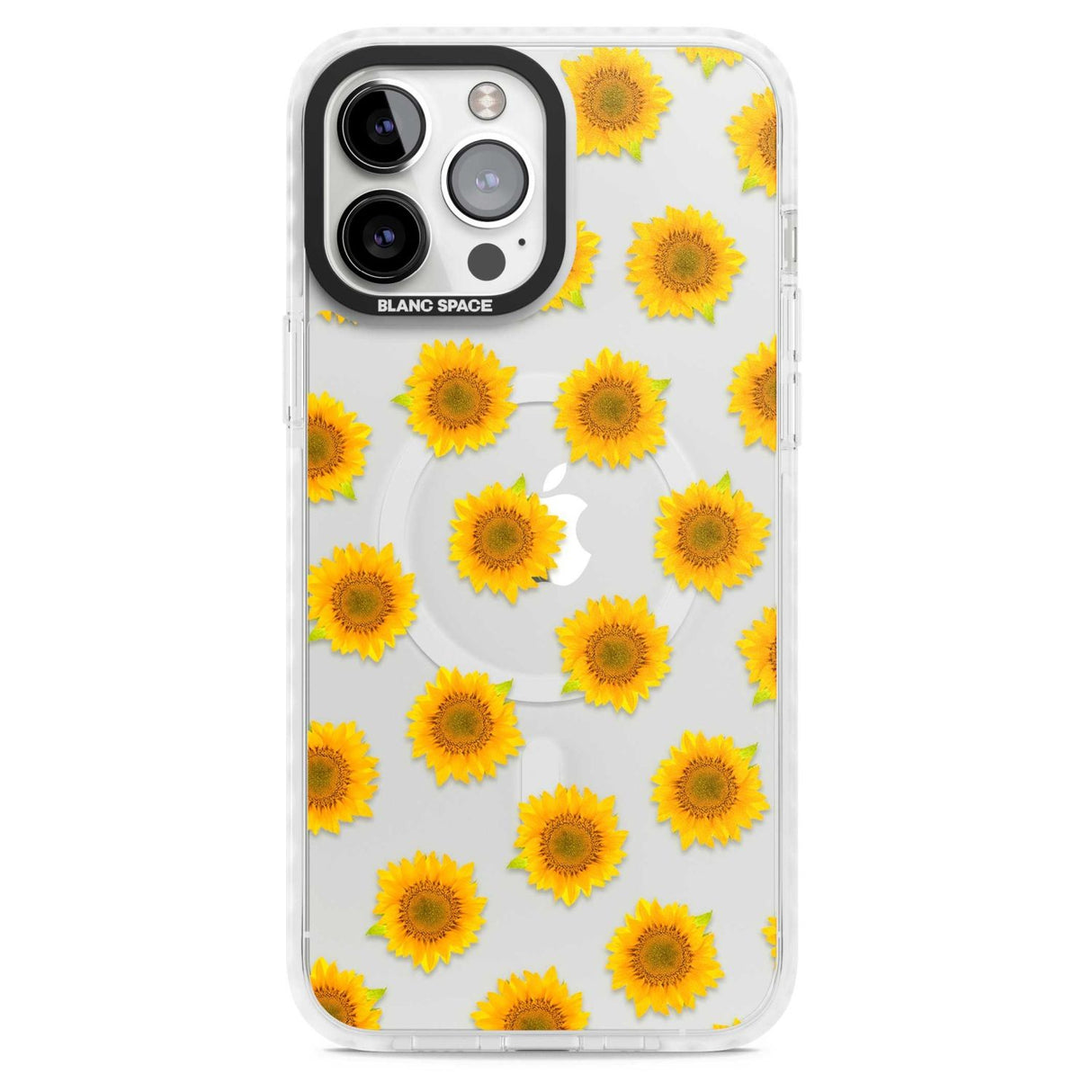 Sunflowers Transparent Pattern