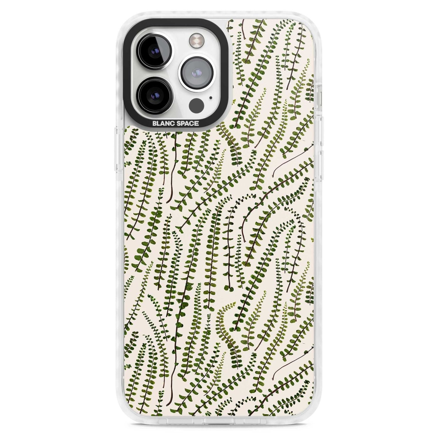 Fern Leaf Pattern Design - Cream