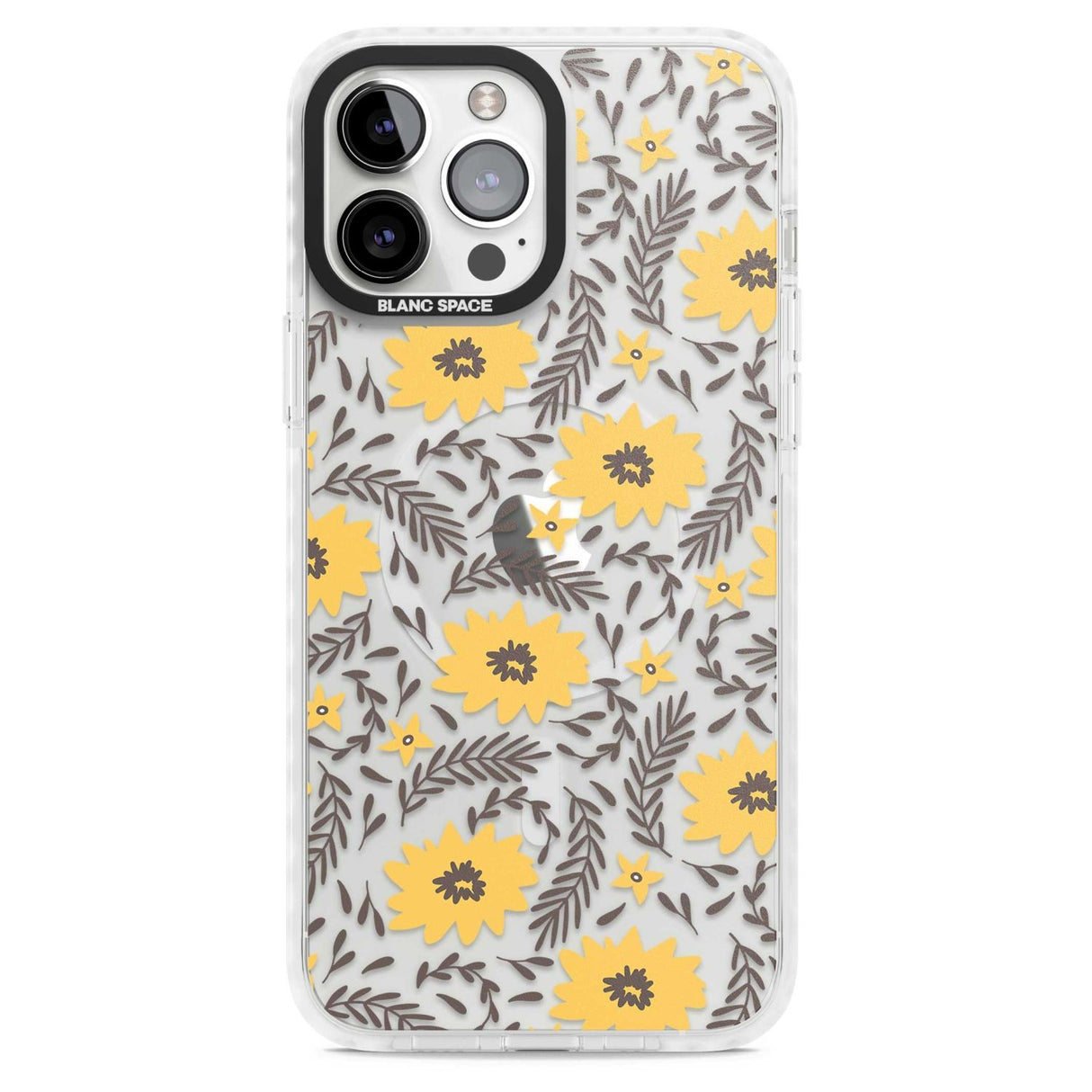 Yellow Blossoms Transparent Floral