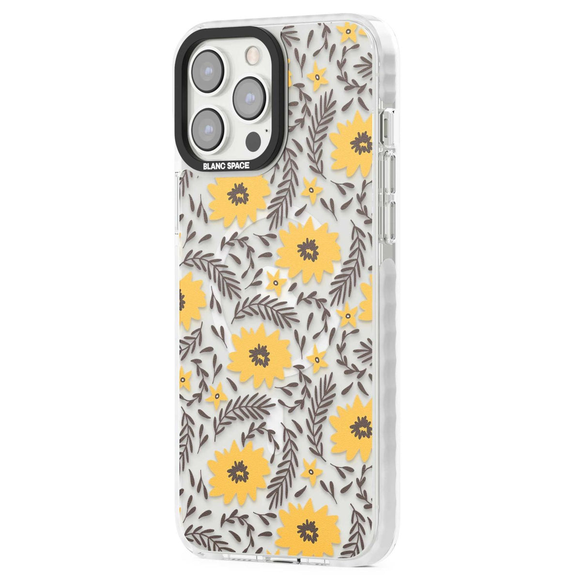 Yellow Blossoms Transparent Floral