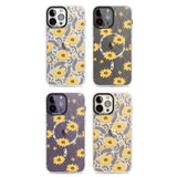 Yellow Blossoms Transparent Floral