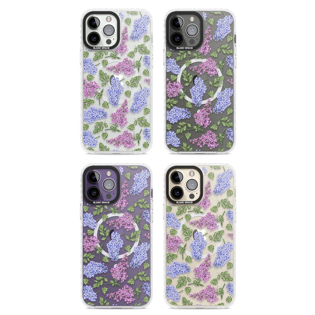 Purple Blossoms Transparent Floral