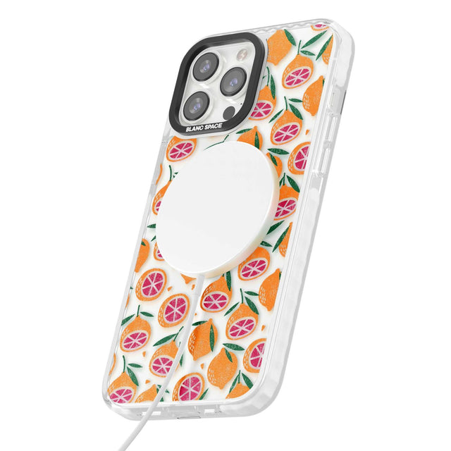 Blood Orange Fruit Pattern Transparent