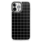 Simplistic Large Grid Pattern Black