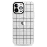 Simplistic Large Grid Pattern Black (Transparent)