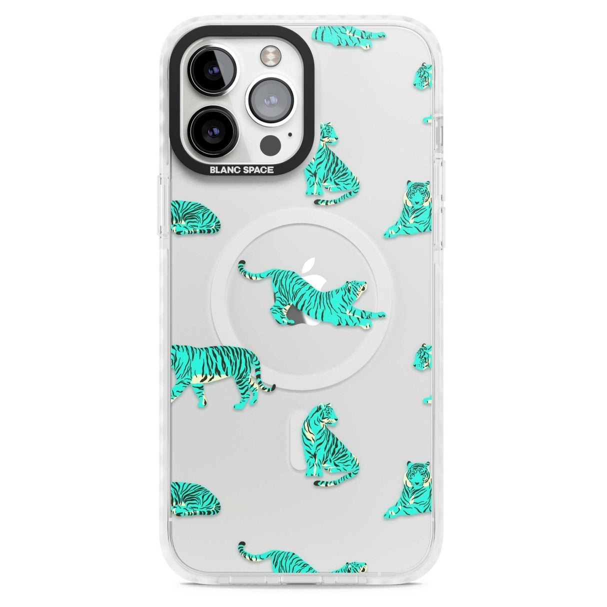 Turquoise Tiger Jungle Cat Pattern