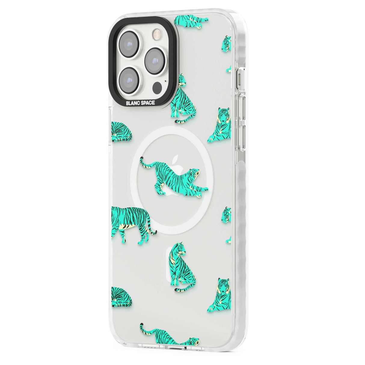 Turquoise Tiger Jungle Cat Pattern