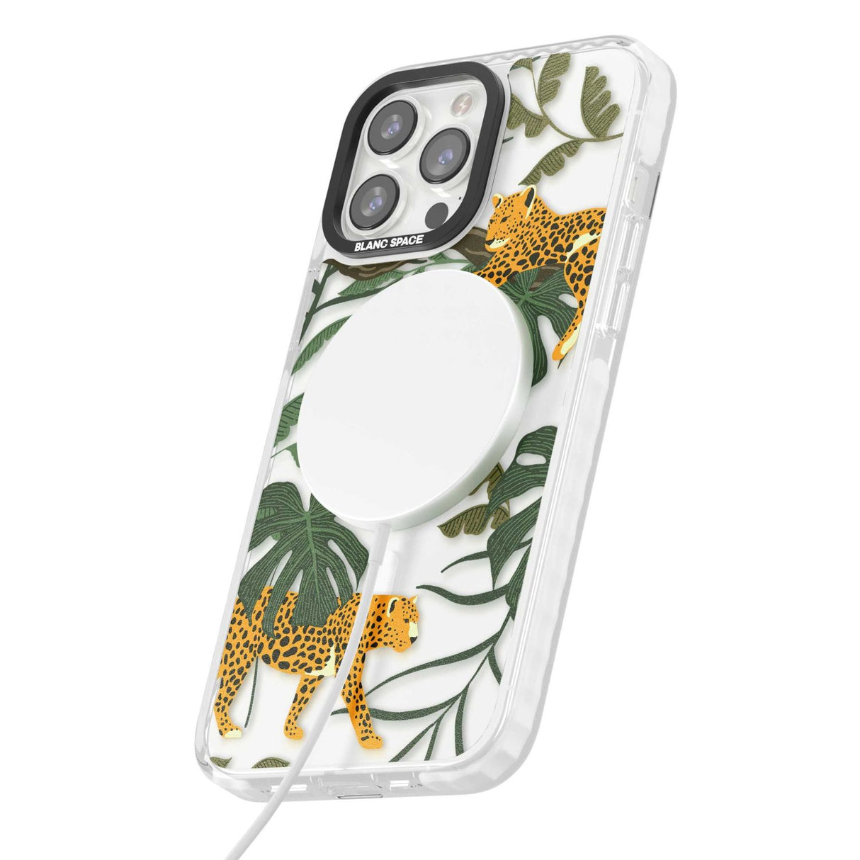 Two Jaguars & Foliage Jungle Cat Pattern