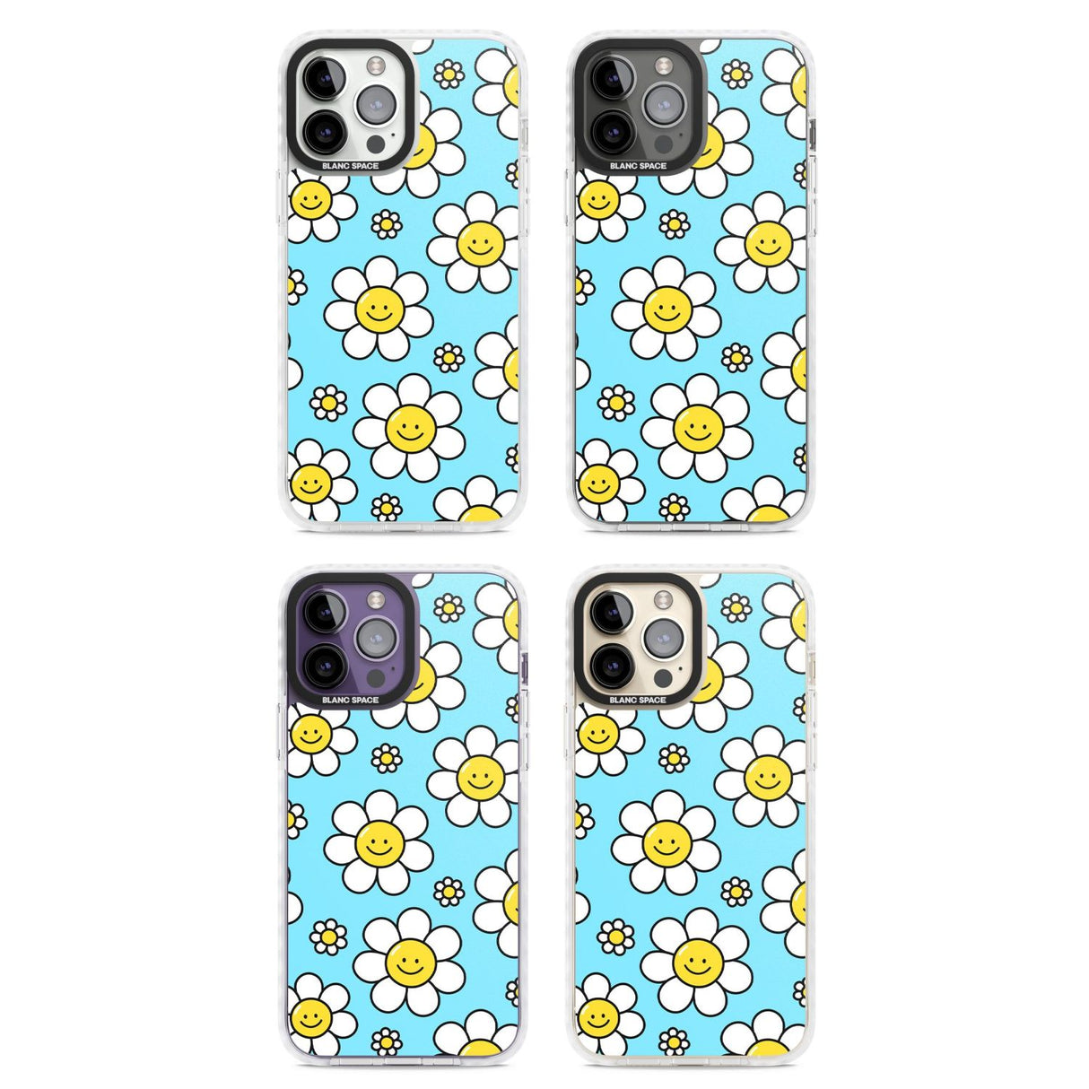 Daisy Faces Kawaii Pattern