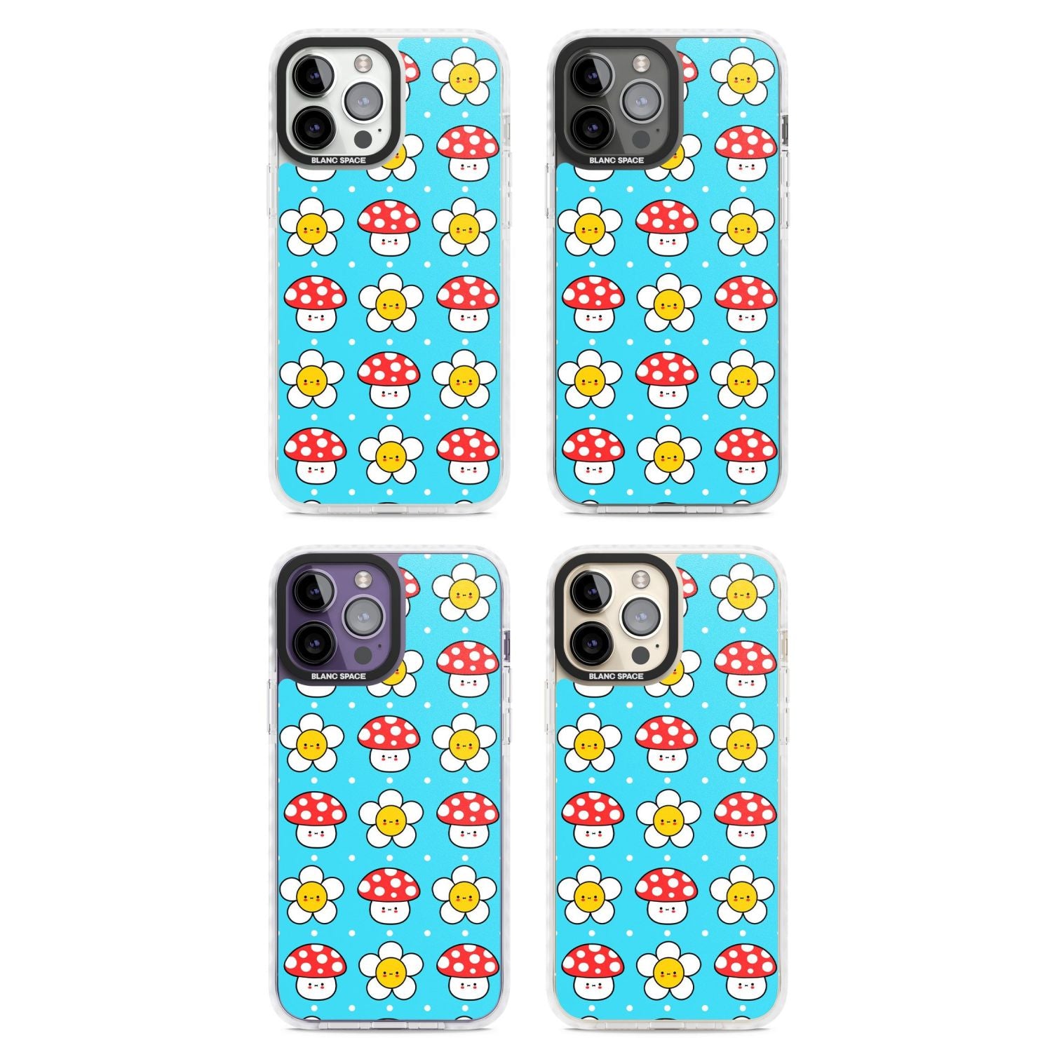 Shroom Bunnies Kawaii Pattern