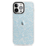 Light Blue Pattern Memphis Retro Pattern Design