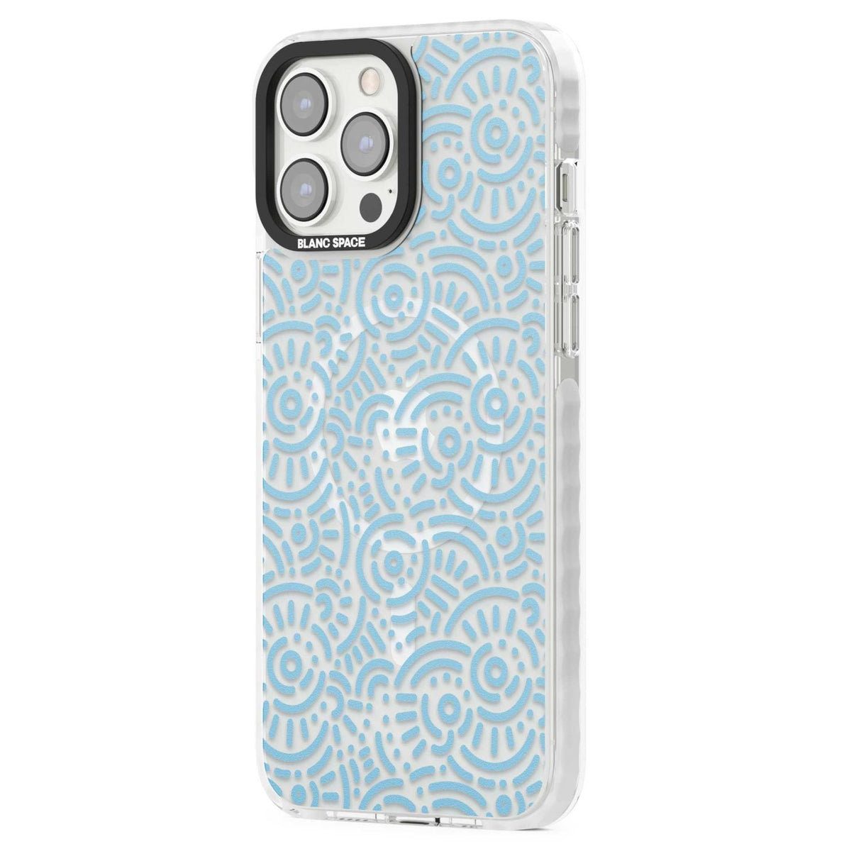 Light Blue Pattern Memphis Retro Pattern Design