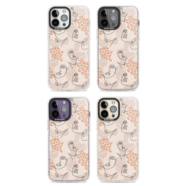 Leopard Print Stylish Abstract Faces
