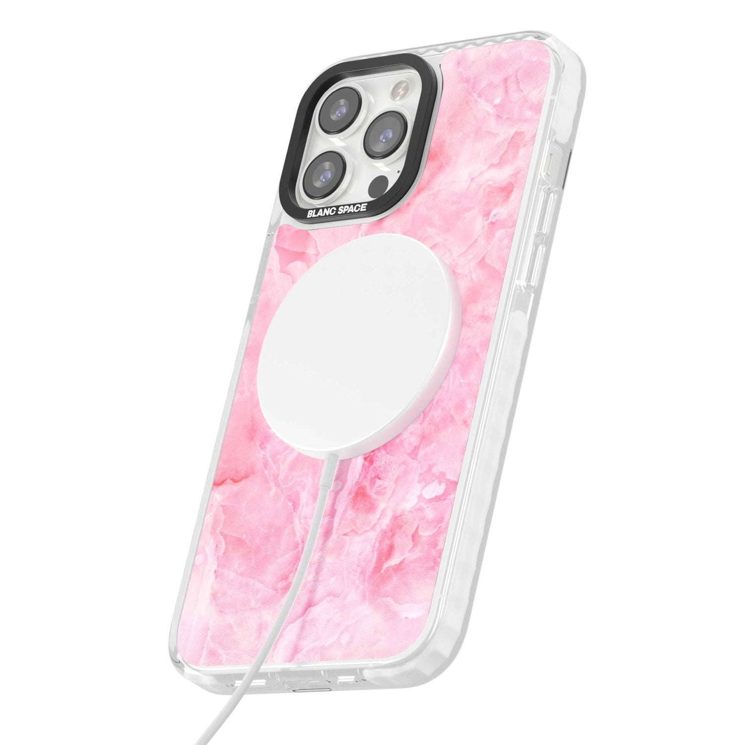 Bright Pink Onyx Marble Texture