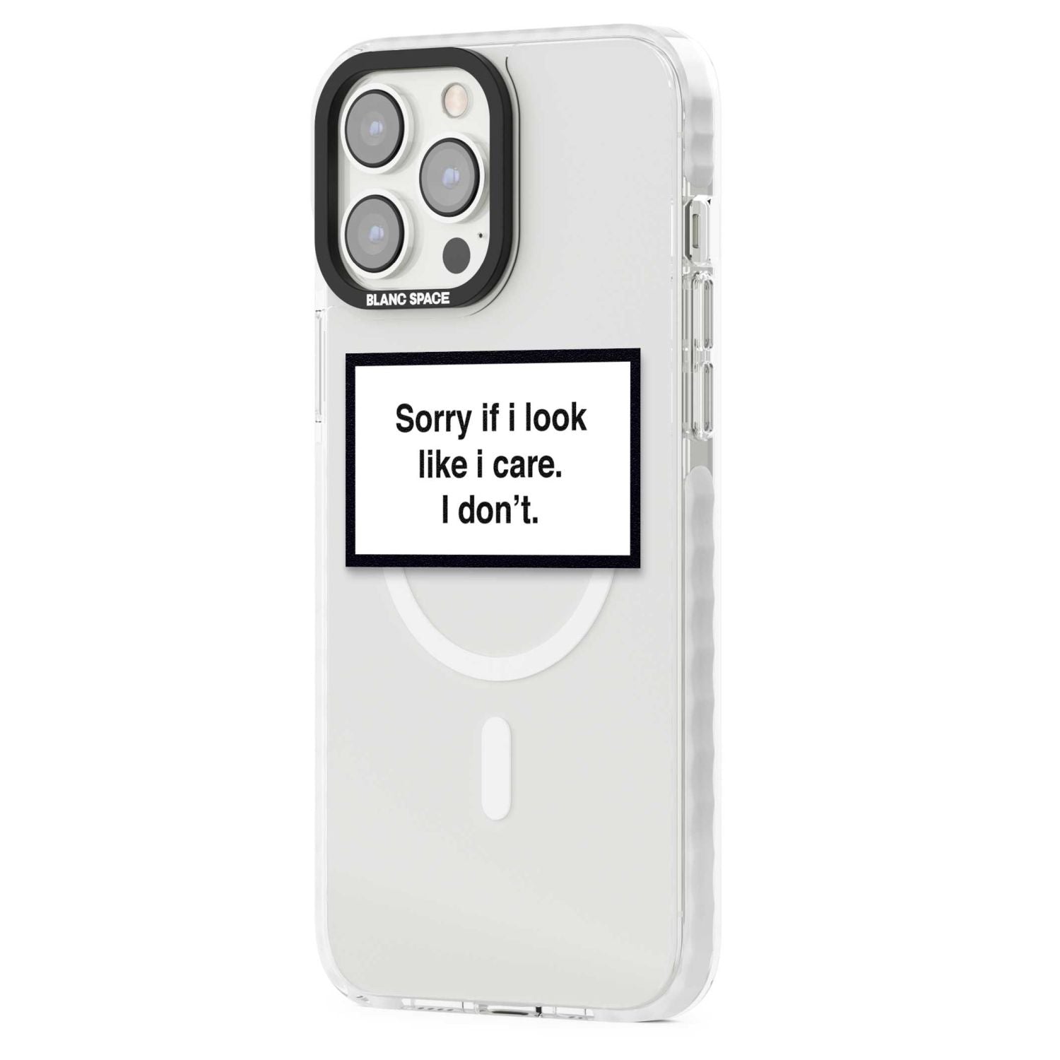 Sorry if it looks like I care