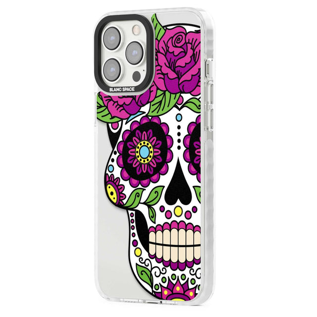 Purple Floral Sugar Skull