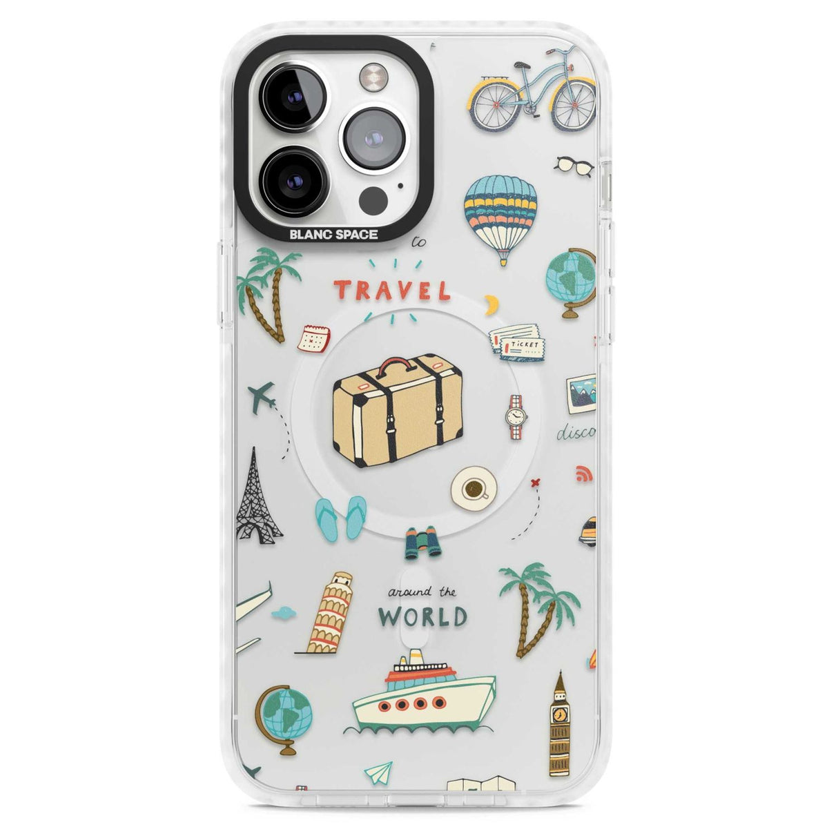 Cute Travel Pattern Transparent