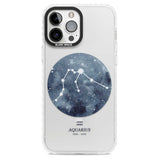 Aquarius Zodiac Transparent Design - Blue