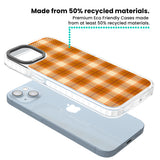 Pumpkin Plaid Clear Impact Phone Case for iPhone 13, iPhone 14, iPhone 15