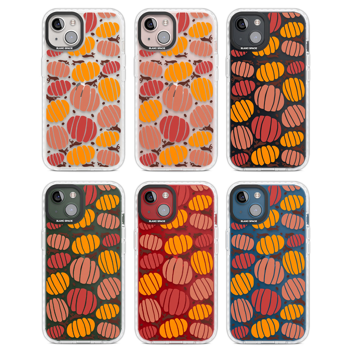 Autumn Pumpkin Patch Clear Impact Phone Case for iPhone 13, iPhone 14, iPhone 15