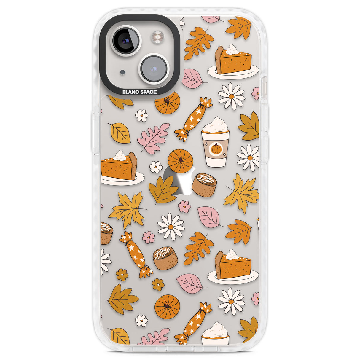 Pumpkin Spice Clear Impact Phone Case for iPhone 13, iPhone 14, iPhone 15