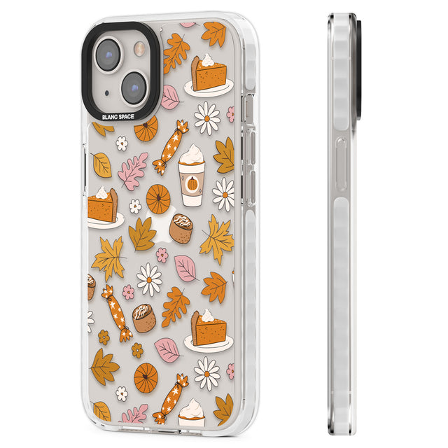 Pumpkin Spice Clear Impact Phone Case for iPhone 13, iPhone 14, iPhone 15