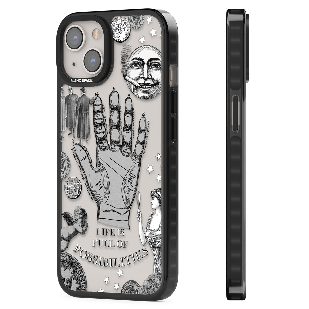 Life is Full of Possibilities Black Impact Phone Case for iPhone 13, iPhone 14, iPhone 15