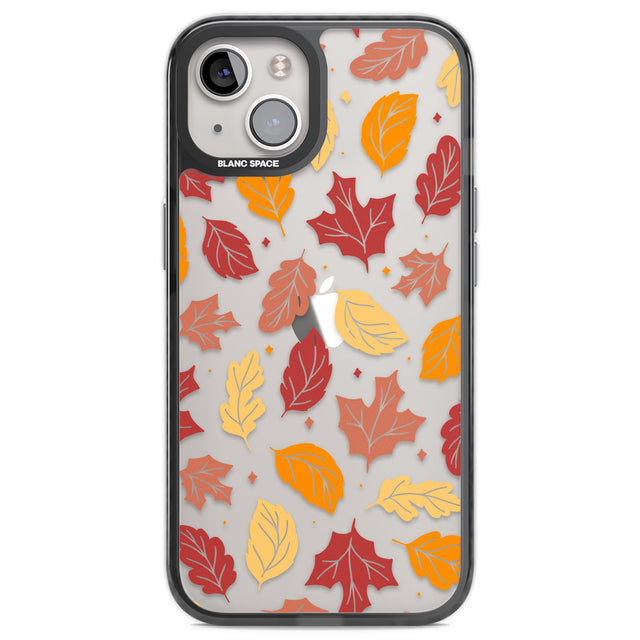 Autumn Leaves Black Impact Phone Case for iPhone 13, iPhone 14, iPhone 15