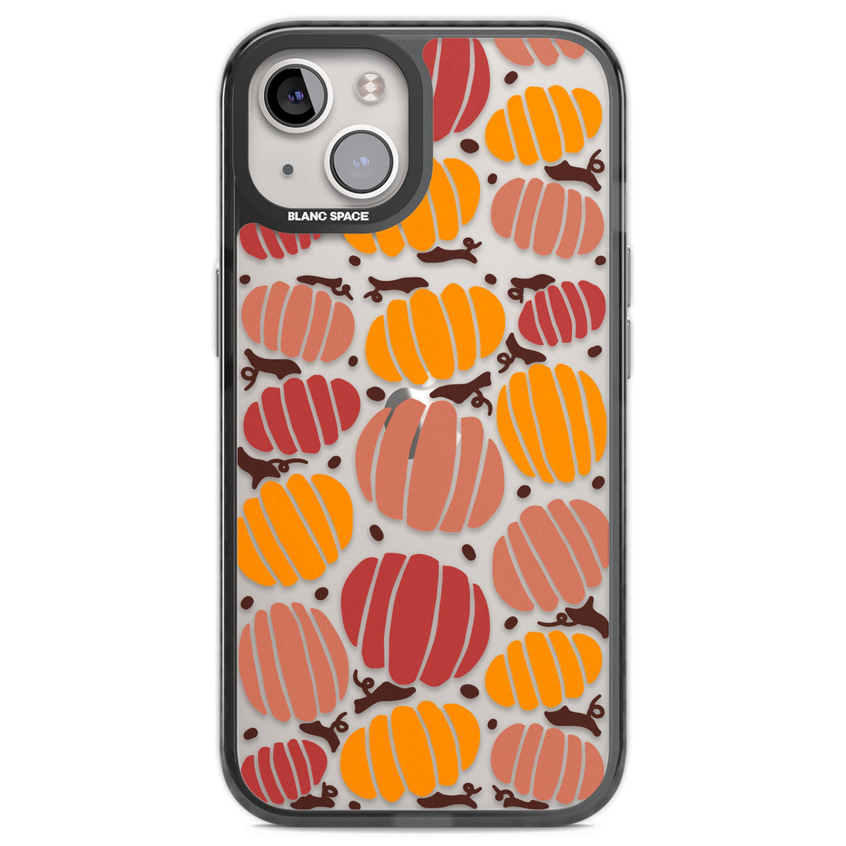 Autumn Pumpkin Patch Black Impact Phone Case for iPhone 13, iPhone 14, iPhone 15