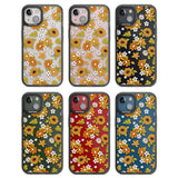 Boho Sunflowers Black Impact Phone Case for iPhone 13, iPhone 14, iPhone 15