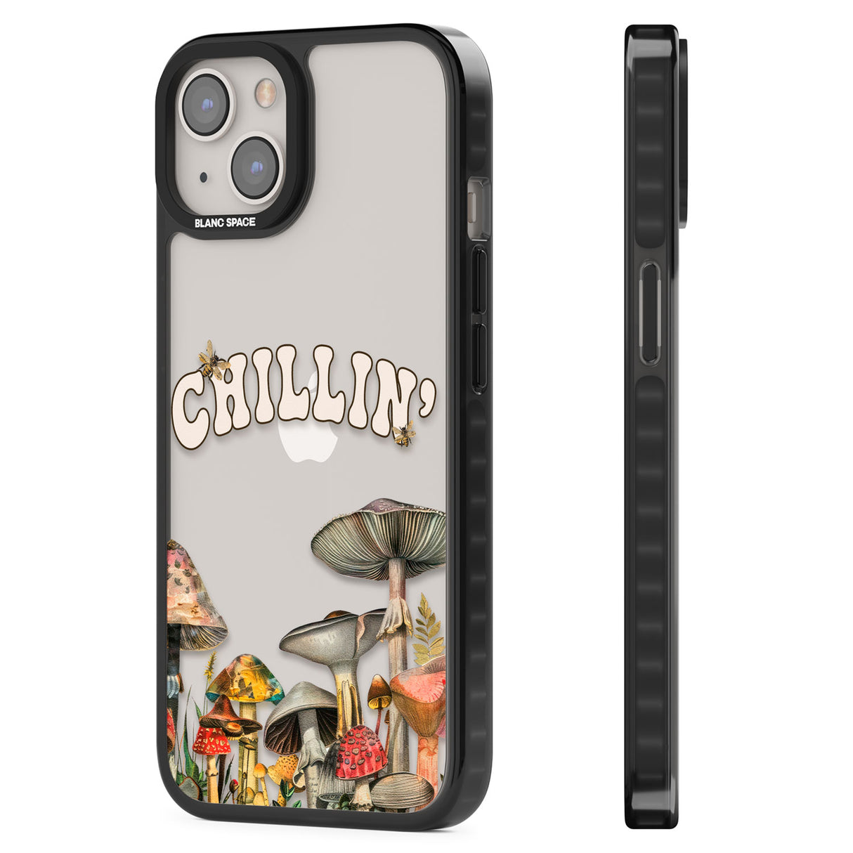 Chillin' Black Impact Phone Case for iPhone 13, iPhone 14, iPhone 15