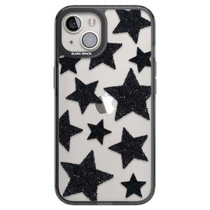 Beaded Black Stars