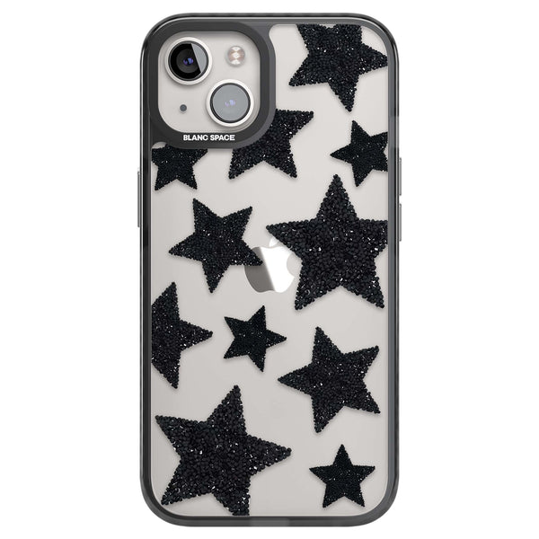 Beaded Black Stars