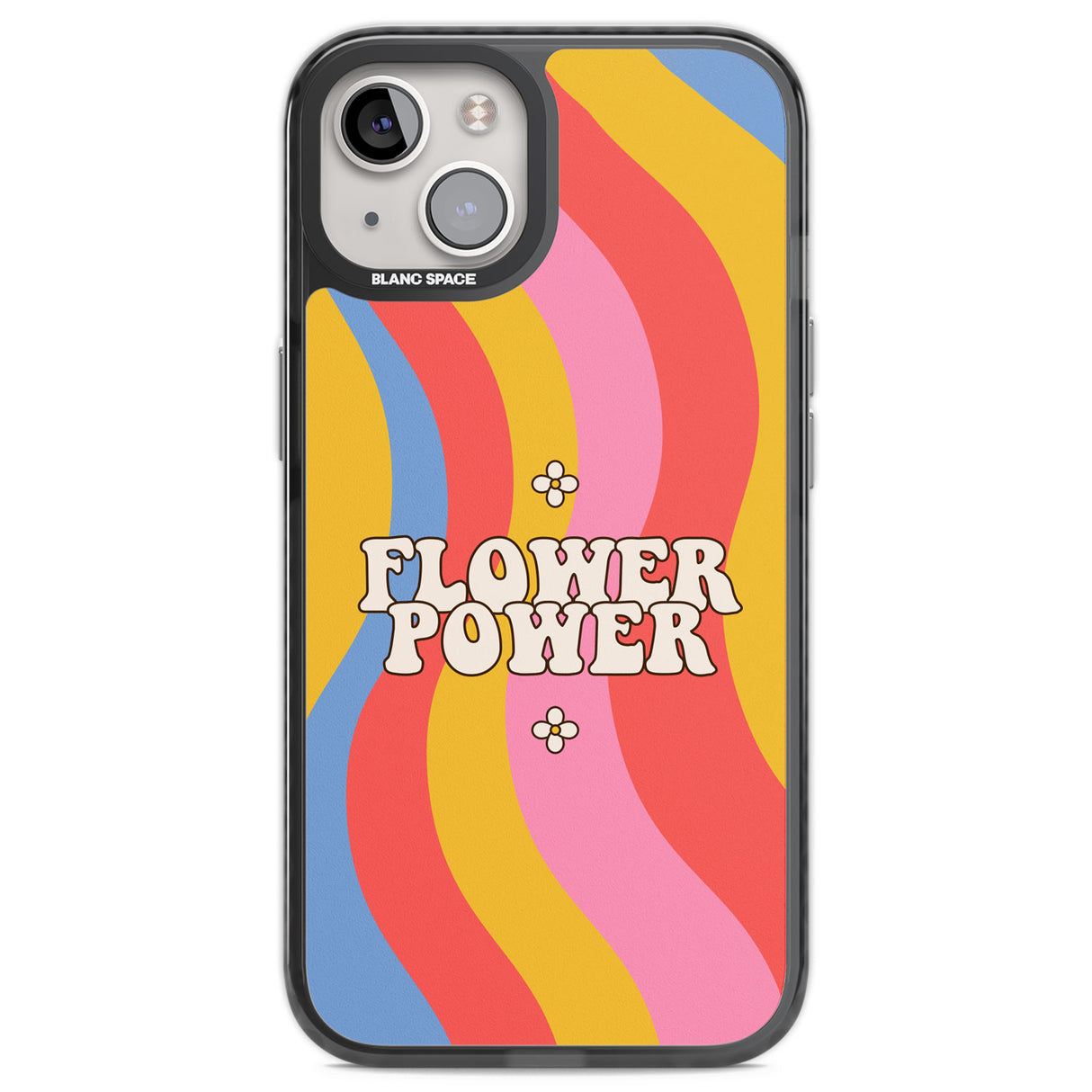 Melting Flower Power Black Impact Phone Case for iPhone 13, iPhone 14, iPhone 15