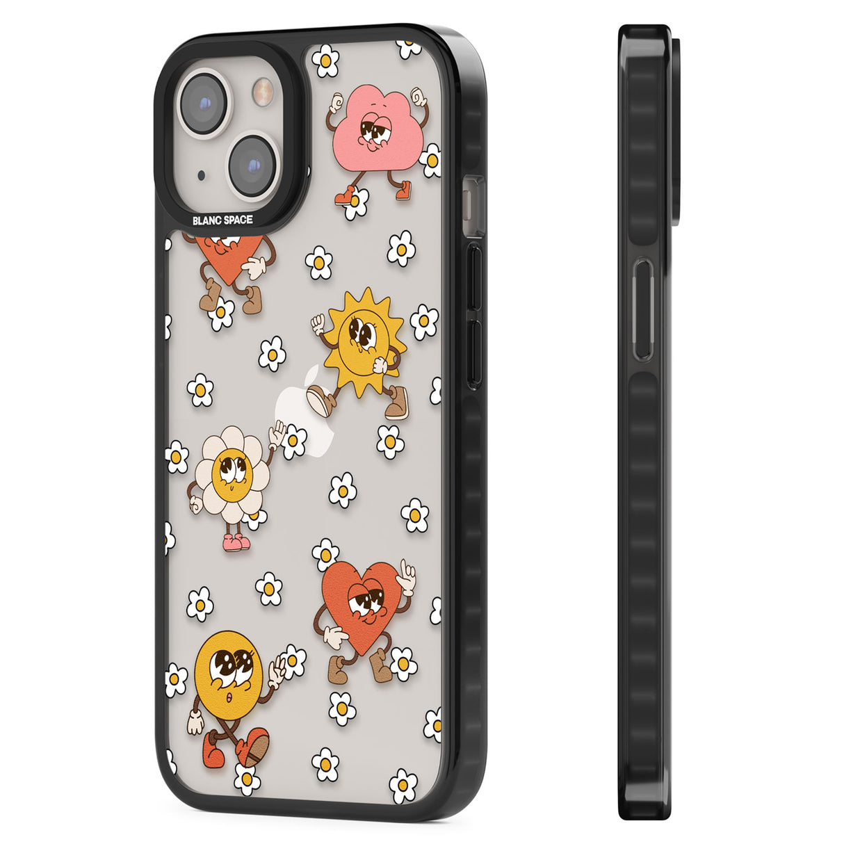 Daisies & Friends Black Impact Phone Case for iPhone 13, iPhone 14, iPhone 15