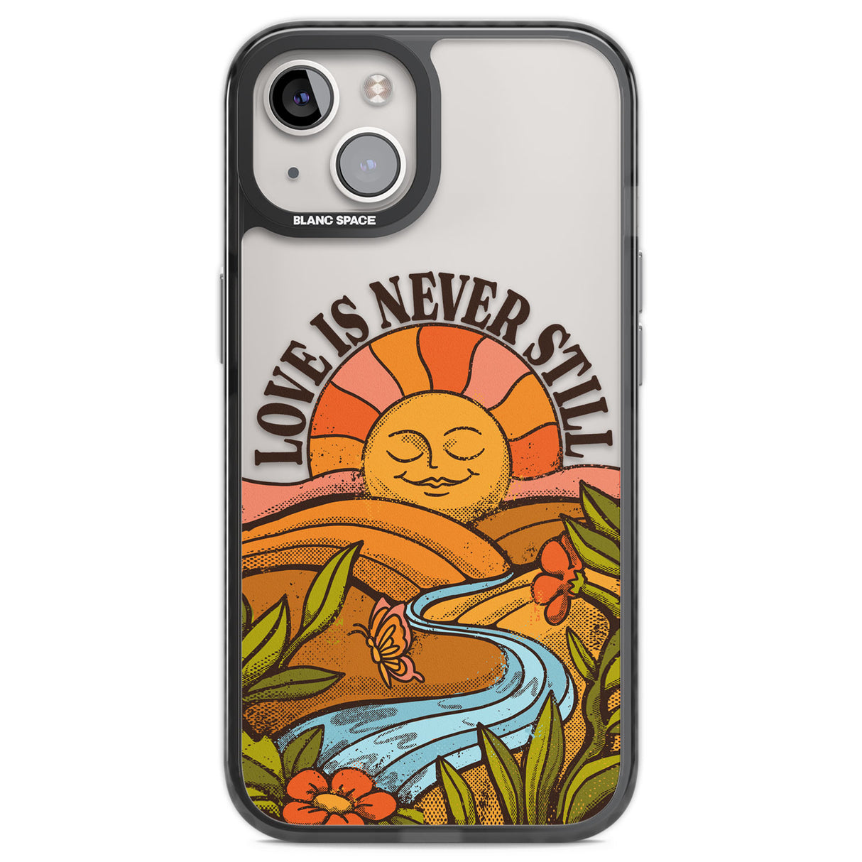 Love is Never Still Black Impact Phone Case for iPhone 13, iPhone 14, iPhone 15