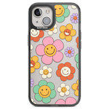 Happy Blossoms Black Impact Phone Case for iPhone 13, iPhone 14, iPhone 15