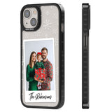 Personalised Snowflake Photo Black Impact Phone Case for iPhone 13, iPhone 14, iPhone 15