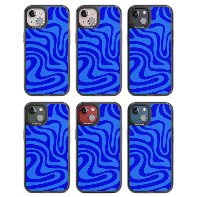 Tranquil Waves Black Impact Phone Case for iPhone 13, iPhone 14, iPhone 15